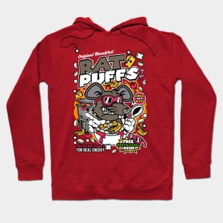 Retro Cereal Box Rat Puffs // Junk Food Nostalgia // Cereal Lover Hoodie